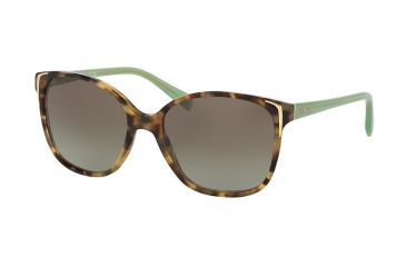 Image of Prada PR01OS Single Vision Prescription Sunglasses PR01OS-UEZ4K1-55 - Lens Diameter 55 mm, Frame Color Spotted Brown Green