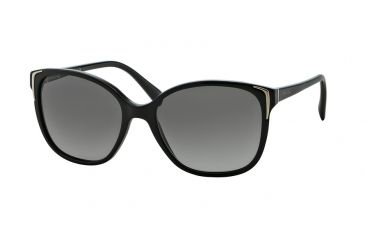 Image of Prada PR01OSA Progressive Prescription Sunglasses PR01OSA-1AB3M1-55 - Lens Diameter 55 mm, Frame Color Gloss Black