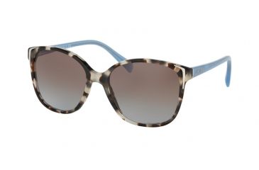 Image of Prada PR01OSA Progressive Prescription Sunglasses PR01OSA-UAO4S2-55 - Lens Diameter 55 mm, Frame Color Spotted Opal Brown