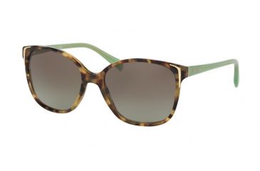 Image of Prada PR01OSA Progressive Prescription Sunglasses PR01OSA-UEZ4K1-55 - Lens Diameter 55 mm, Frame Color Spotted Brown Green