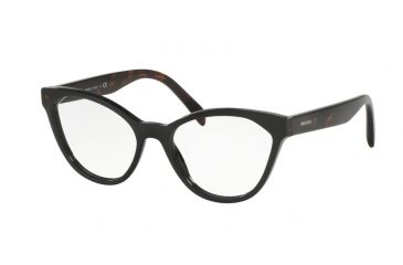 Image of Prada PR02TV Progressive Prescription Eyeglasses 1AB1O1-52 - Black Frame