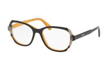 Image of Prada PR03VV Progressive Prescription Eyeglasses, 52mm, Top Blue/Yellow/Grey Havana, PR03VV-30Z1O1-52-PRO