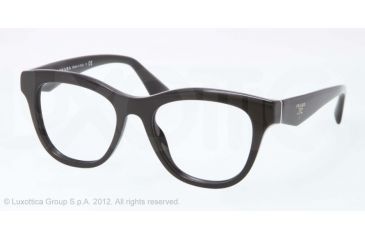 Image of Prada PR04QV Bifocal Prescription Eyeglasses 1AB1O1-51 - Black Frame