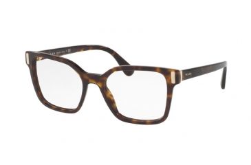 Image of Prada PR05TV Bifocal Prescription Eyeglasses 2AU1O1-50 - Havana Frame