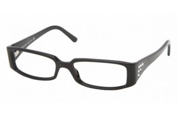 Image of Prada PR06LV SV Prescription Eyeglasses - Gloss Black Demo Lens Frame / 52 mm Prescription Lenses, 1AB1O1-5216