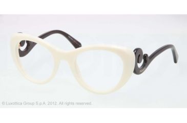 Image of Prada PR06QV Eyeglass Frames 7S31O1-49 - Ivory Frame