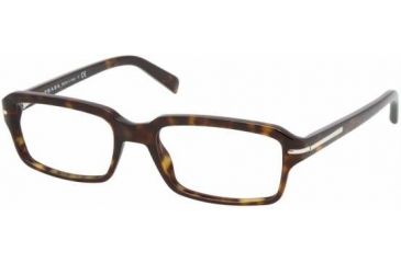 Image of Prada PR09NV Bifocal Prescription Eyeglasses 2AU1O1-5217 - Havana 