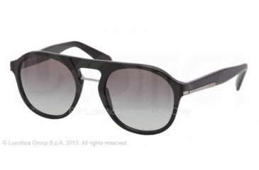 Image of Prada PR09PS Sunglasses 1AB0A7-54 - Black Frame, Gray Gradient Lenses
