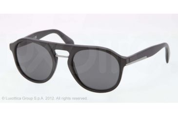Image of Prada PR09PS Sunglasses 1BO1A1-54 - Matte Black Frame, Gray Lenses