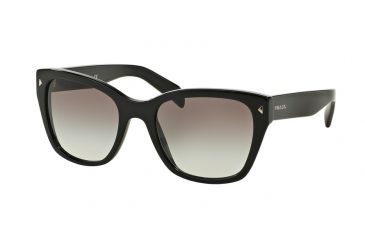 Image of Prada PR09SSF Single Vision Prescription Sunglasses PR09SSF-1AB0A7-56 - Lens Diameter 56 mm, Frame Color Black