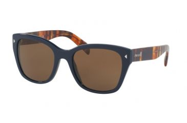 Image of Prada PR09SSF Single Vision Prescription Sunglasses PR09SSF-TFM9L1-56 - Lens Diameter 56 mm, Frame Color Blue