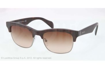 Image of Prada PR11PS Prescription Sunglasses PR11PS-HAQ6S1-54 - Lens Diameter 54 mm, Lens Diameter 54 mm, Frame Color Matte Havana