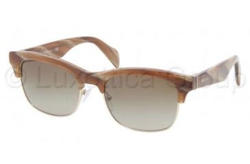 Image of Prada PR11PS Single Vision Prescription Sunglasses PR11PS-MAQ1X1-5419 - Lens Diameter 54 mm, Frame Color Light Horn
