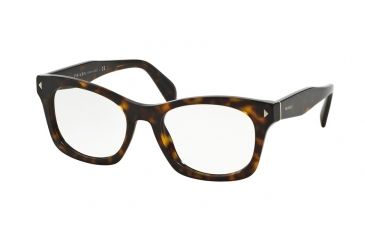Image of Prada PR11SV Eyeglass Frames 2AU1O1-51 - Havana Frame