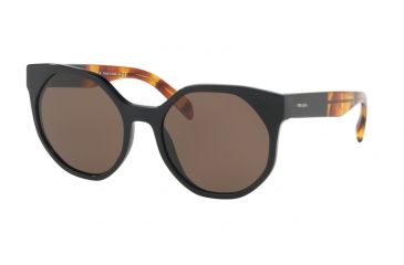 Image of Prada PR11TSF Bifocal Prescription Sunglasses PR11TSF-1AB8C1-55 - Lens Diameter 55 mm, Frame Color Black