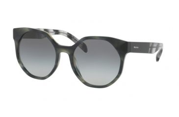 Image of Prada PR11TSF Bifocal Prescription Sunglasses PR11TSF-USI3M1-55 - Lens Diameter 55 mm, Frame Color Striped Grey
