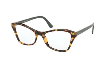 Image of Prada PR11XV Eyeglass Frames 7S01O1-51 - Medium Havana