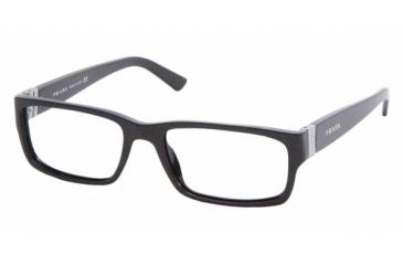 Image of Prada PR12LV #7BN1O1 - M:silver P:black Frame, Demo Lens Lenses