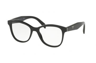 Image of Prada PR12TV Bifocal Prescription Eyeglasses 1AB1O1-51 - Black Frame