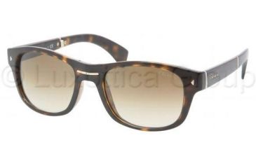 Image of Prada PR14OS Single Vision Prescription Sunglasses PR14OS-2AU0B3-5420 - Lens Diameter 54 mm, Frame Color Havana