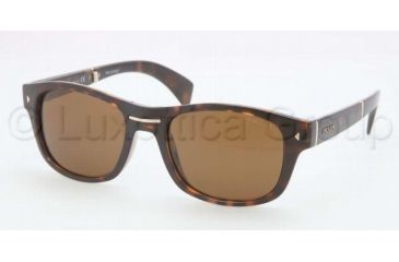 Image of Prada PR14OS Sunglasses 2AU1H0-5420 - Havana Frame, Brown Lenses