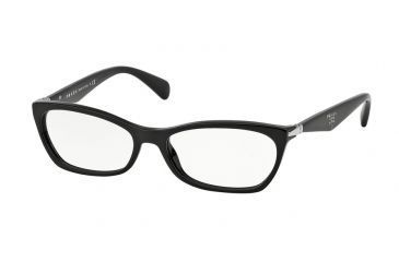 Image of Prada PR15PV Progressive Prescription Eyeglasses 1AB1O1-55 - Black Frame
