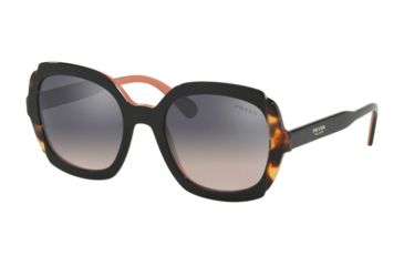 Image of Prada PR16USF Progressive Prescription Sunglasses, 54mm, Top Black Pink/Medium Havana, PR16USF-5ZWGR0-54-PRO
