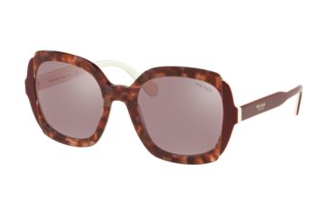 Image of Prada PR16USF Progressive Prescription Sunglasses, 54mm, Pink Havana/Top Bordeaux/Ivory, PR16USF-CDK214-54-PRO