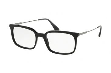Image of Prada PR16UVF Prescription Eyeglasses, 55mm, Black, PR16UVF-1AB1O1-55-SV