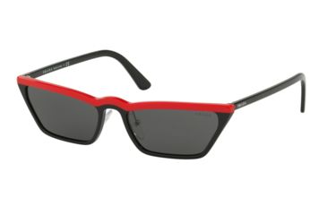 Image of Prada PR19US Prescription Sunglasses, 58mm, Red Black, PR19US-YVH5S0-58-SV
