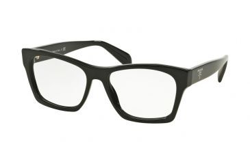 Image of Prada PR22SV Progressive Prescription Eyeglasses 1AB1O1-54 - Black Frame