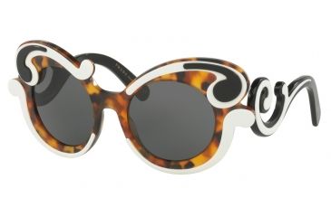 Image of Prada PR23NSF Single Vision Prescription Sunglasses PR23NSF-VAL1A1-52 - Lens Diameter 52 mm, Frame Color Ivory Havana