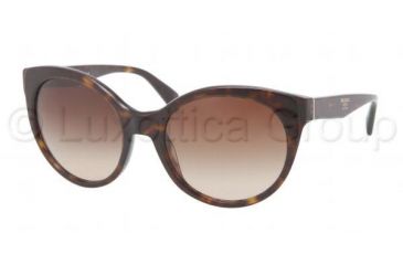 Image of Prada PR23OS Sunglasses 2AU6S1-5620 - Havana Frame, Brown Gradient Lenses