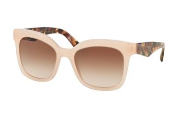 Image of Prada PR24QSF Progressive Prescription Sunglasses PR24QSF-UEW0A6-53 - Lens Diameter 53 mm, Frame Color Opal Pink