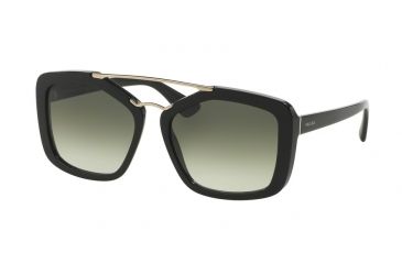 Image of Prada PR24RSF Progressive Prescription Sunglasses PR24RSF-1AB0A7-56 - Lens Diameter 56 mm, Frame Color Black