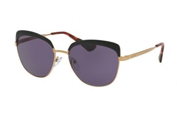 Image of Prada PR51TS Bifocal Prescription Sunglasses PR51TS-LAX6O2-56 - Lens Diameter 56 mm, Frame Color Antique Gold/black