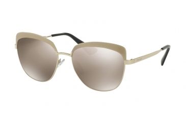 Image of Prada PR51TS Bifocal Prescription Sunglasses PR51TS-VAQ1C0-56 - Lens Diameter 56 mm, Frame Color Metallized Pale Gold