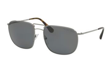 Image of Prada PR52TS Sunglasses 5AV5Z1-60 - Gunmetal Frame, Polar Grey Lenses