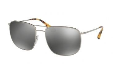 Image of Prada PR52TS Sunglasses 5AV7W1-60 - Lead Frame, Grey Mirror Silver Lenses