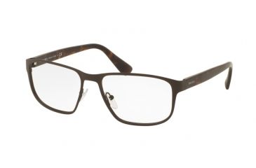 Image of Prada PR56SV Eyeglass Frames LAH1O1-53 - Matte Brown Frame