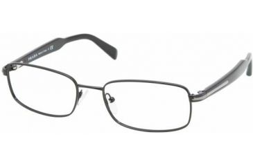 Image of Prada PR57NV Eyeglass Frames 7AX1O1-5218 - Black 