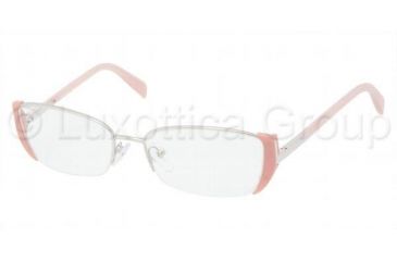 Image of Prada PR60NV Eyeglass Frames 1BC1O1-5217 - Silver-powder 
