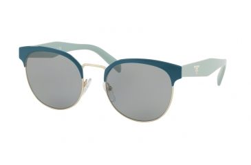 Image of Prada PR61TS Progressive Prescription Sunglasses PR61TS-VH93C2-54 - Lens Diameter 54 mm, Frame Color Green/pale Gold