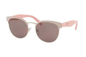 Image of Prada PR61TS Progressive Prescription Sunglasses PR61TS-VIA6X1-54 - Lens Diameter 54 mm, Frame Color Beige/Pale Gold