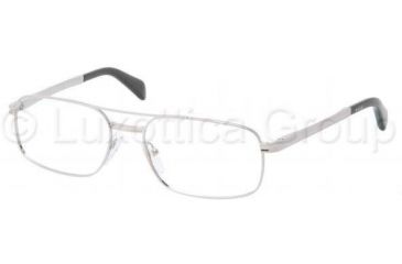 Image of Prada PR62NV Progressive Prescription Eyeglasses 5AV1O1-5417 - Gun Metal 