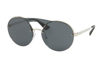 Image of Prada PR65TS Progressive Prescription Sunglasses PR65TS-1BC5S0-36 - Lens Diameter 136 mm, Lens Diameter 36 mm, Frame Color Silver