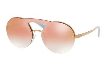 Image of Prada PR65TS Progressive Prescription Sunglasses PR65TS-7OEAD2-36 - Lens Diameter 136 mm, Lens Diameter 36 mm, Frame Color Antique Gold