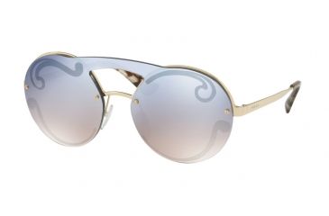 Image of Prada PR65TS Progressive Prescription Sunglasses PR65TS-ZVN0D0-36 - Lens Diameter 136 mm, Lens Diameter 36 mm, Frame Color Pale Gold