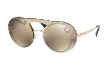 Image of Prada PR65TS Progressive Prescription Sunglasses PR65TS-ZVNODW-36 - Lens Diameter 136 mm, Lens Diameter 36 mm, Frame Color Pale Gold