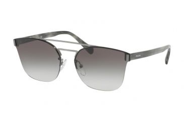 Image of Prada PR67TS Sunglasses 5AV0A7-63 - Gunmetal Frame, Grey Gradient Lenses